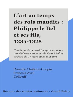 cover image of L'art au temps des rois maudits